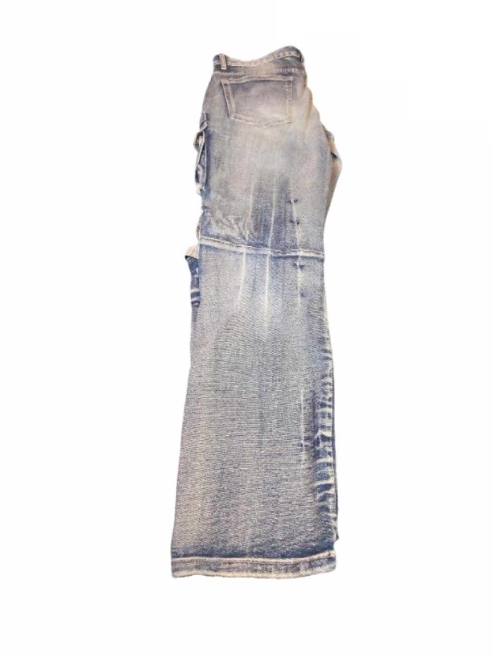 Light Wash Wide-Leg Carpenter Jeans for Women